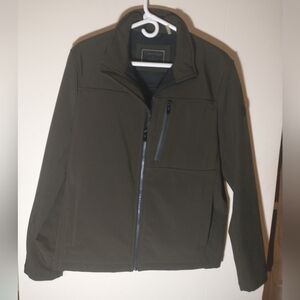 Calvin Klein Dark Green / Olive Green (RN# 54163) Softshell Jacket - Size S